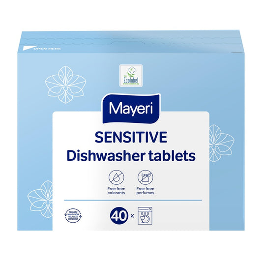 Dishwasher tablets Mayeri sensitive, 40 pcs.