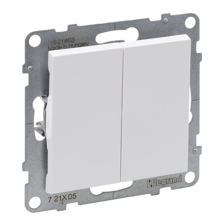 LEGRAND SUNO Switch, 2-gang, white