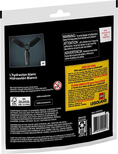 Konstruktorius LEGO® Technic Baltas vandens lėktuvas 82vnt.