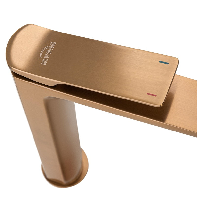 Tall basin mixer Neri BU-01-W14-L copper color