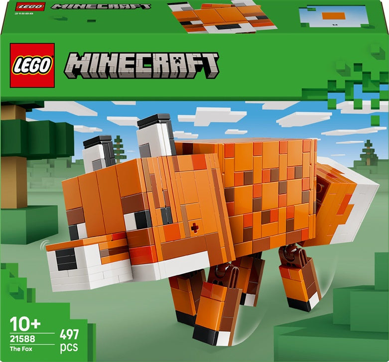 LEGO® Minecraft The Fox Construction Set 21588, 497 Pieces.