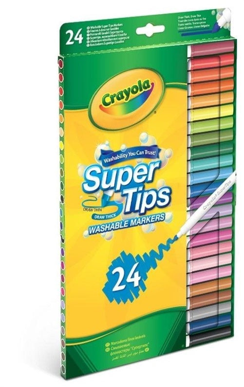 FLOMASTERIAI CRAYOLA WASHABLE 24VNT