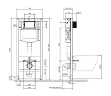 Pakabinamojo unitazo komplektas Cersanit S701-772, 20x50 cm