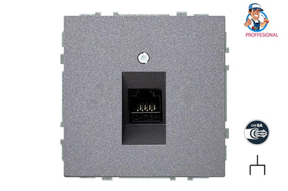 Computer socket LIREGUS MODERN, matt black