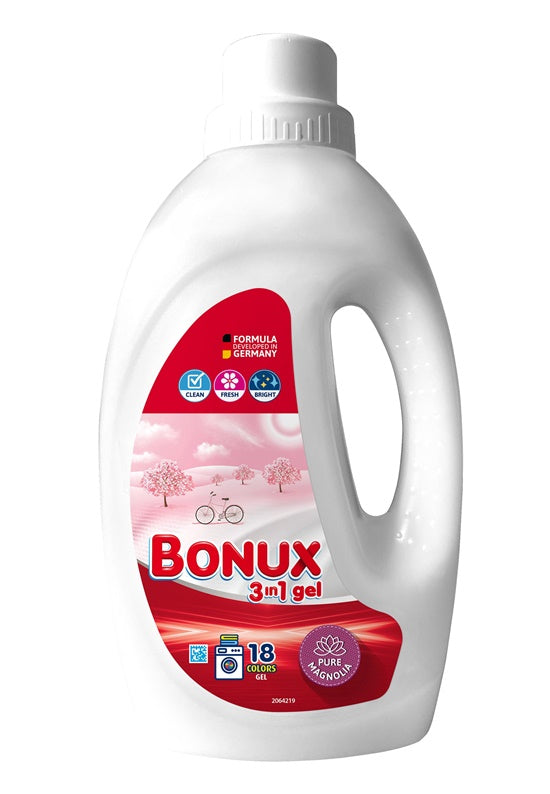 GEL BONUX PURE MAGNOLIA 18 WASHES 0.9L