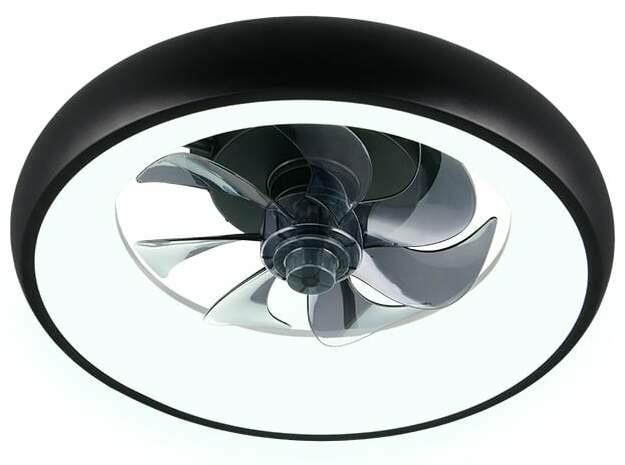Ventilaitorius su lempa RL, LED,20W,2700-6500K,2300lm,juodas