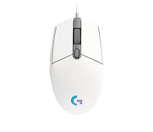 Mysz przewodowa dla graczy Logitech G102 Lightsync, biała