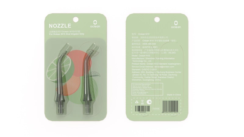 Oclean N10 Oclean Irrigator Tips, green, 2 pcs.