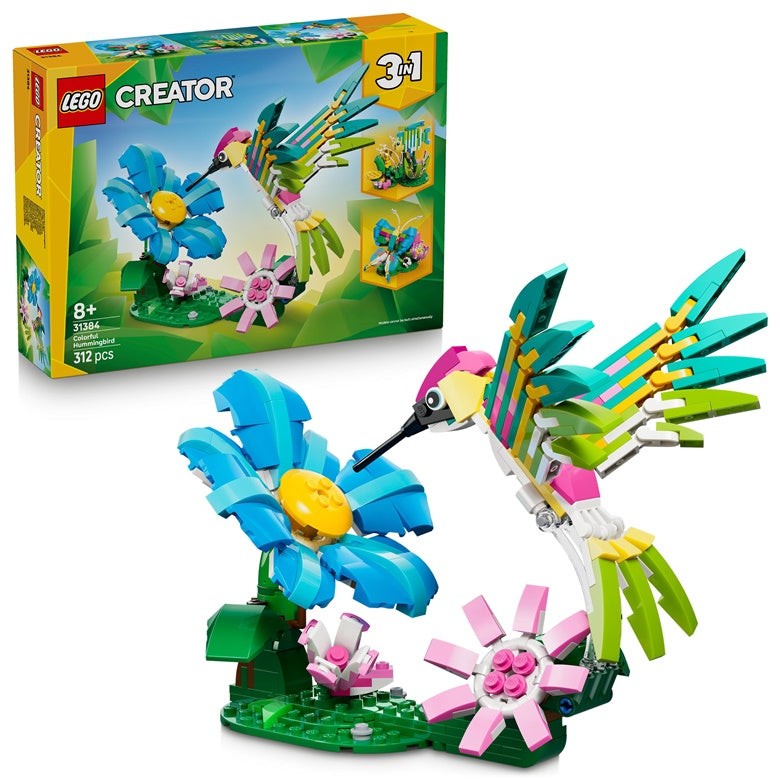 Constructor LEGO® Creator 3in1 Hummingbird 31384, 312 pcs.