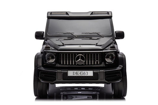 Kids electric car Mercedes G63, white/black/
