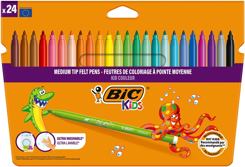 Flamastry Bic Kids Couleur, jednostronne, 24 szt.