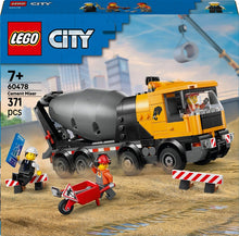 LEGO® City Concrete Mixer Truck 60478, 371 pieces
