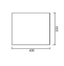 MIRROR HANGING FRAMELESS TORRENT L50/60 WHITE