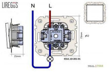 Skambučio mygtukas LIREGUS EPSILON, smėlio spalvos