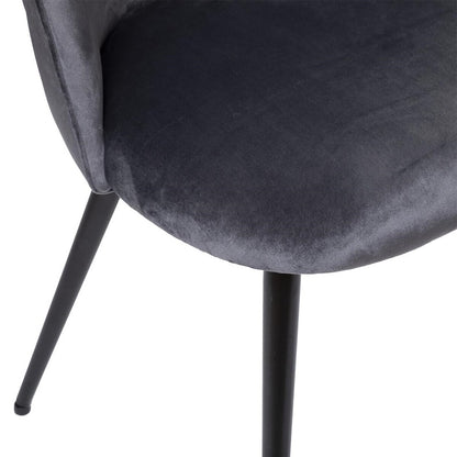 Dining chair black/grey, 54 cm x 52 cm x 84 cm