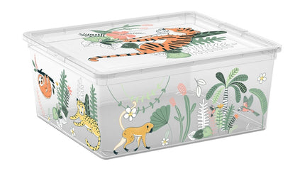 Pojemnik Kis M, 18 l, przeźroczysty, 400 x 340 x 170 mm