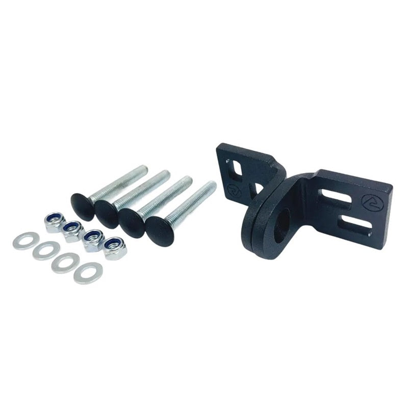 Loops for lock No.1, black, 83x45 mm, 2 pcs.