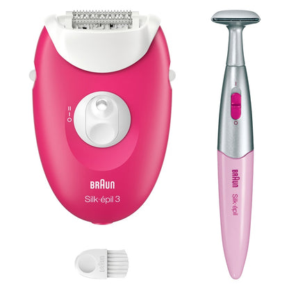 Epilator Braun Silk•épil 3 SE3-202, white/pink