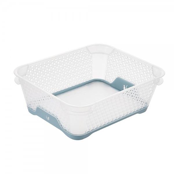 Basket Keeeper, clear/blue, 16 x 20 x 7 cm