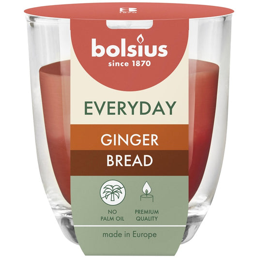 Žvakė, aromatinė Bolsius Ginger Bread, 21 h, Raudona