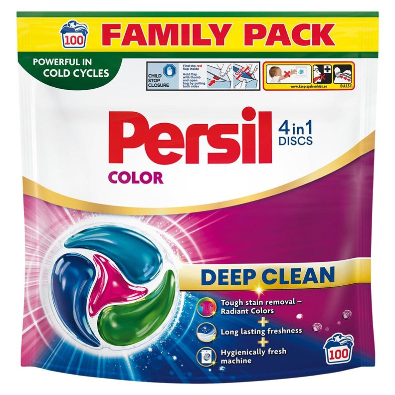 LAUNDRY CAPSULES PERSIL DISCS COLOR 100PCS