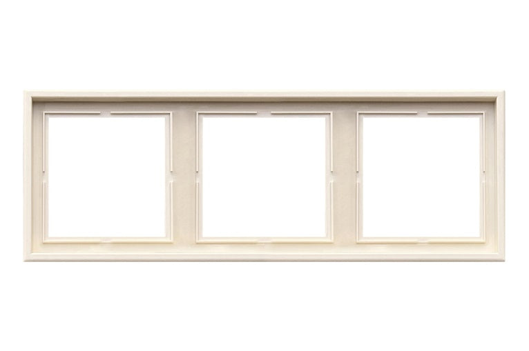 Three-gang frame LIREGUS MODERN, matte sand