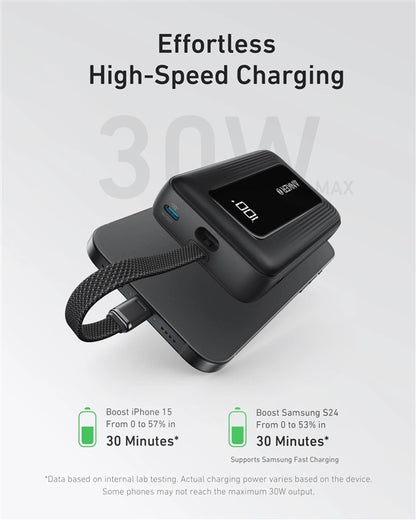 Nešiojamas įkroviklis Anker A1689H11, 20000 mAh, 30 W, juoda