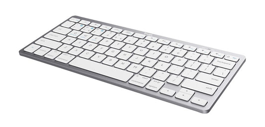 Trust BASICS 24651 US wireless keyboard, white/silver