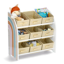 Shelf ZELLER RAINBOW, white / multi-colored, 65×30×64 cm
