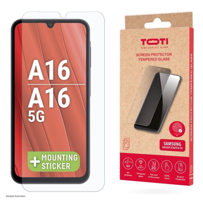 Phone screen protector Toti Galaxy A16/16 5G, 9H, 6.7