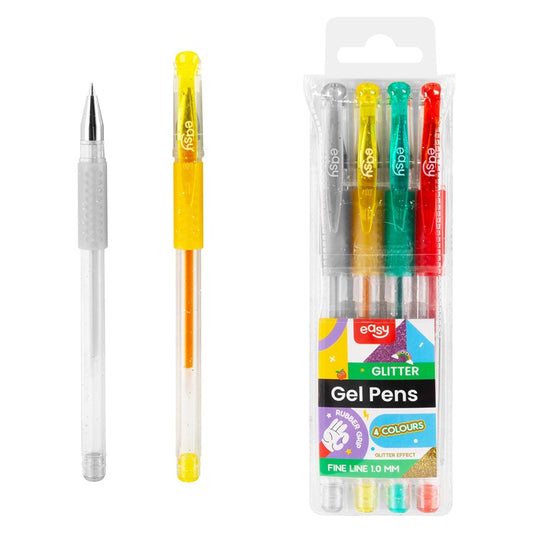 GEL PENS GLITTER 1MM 4PCS