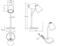 PONGO LED TABLE LAMP WHITE