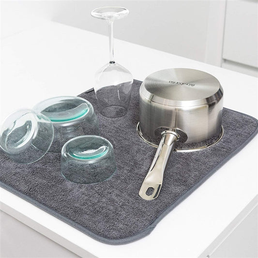Brabantia Dish Drying Mat, 40 cm x 47 cm x 1 cm, grey