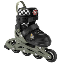 Wrotki Spokey POPPY GN, czarne/zielone, 31-34