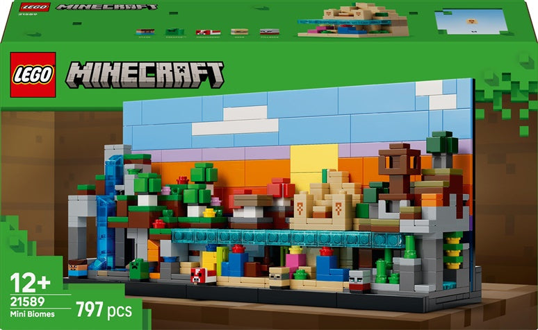 LEGO® Minecraft Mini Biomes Building Set 21589, 797 Pieces