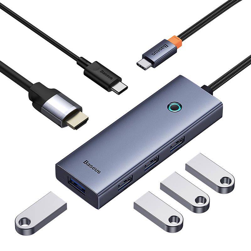 Baseus HDMI + 4xUSB3.0 + USB-C PD/USB-C 100W Adapter