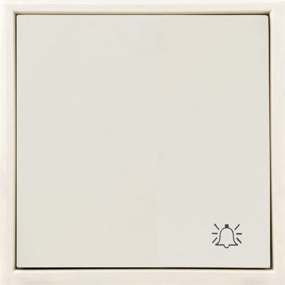 LUREGUS MODERN doorbell button, matt sand colour