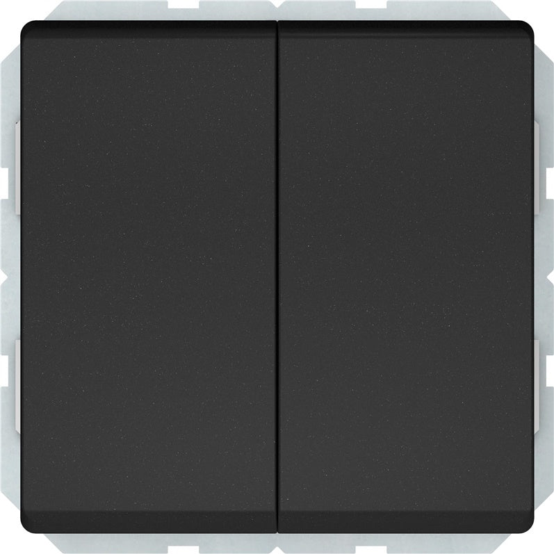 VILMA ST150 switch, 2-gang, matte black