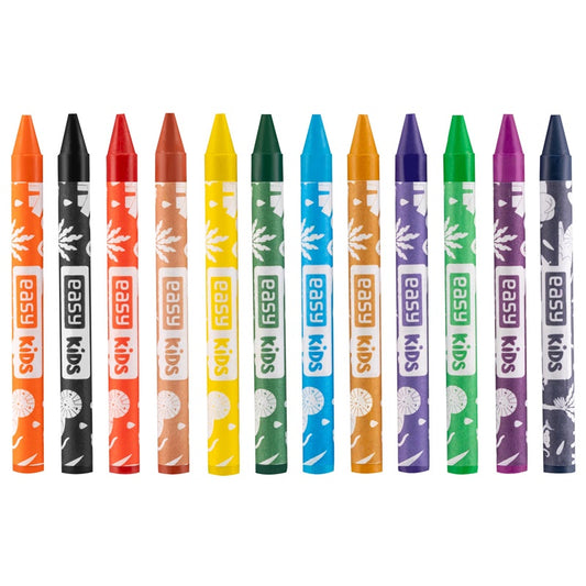 Wax crayons, 12 colours