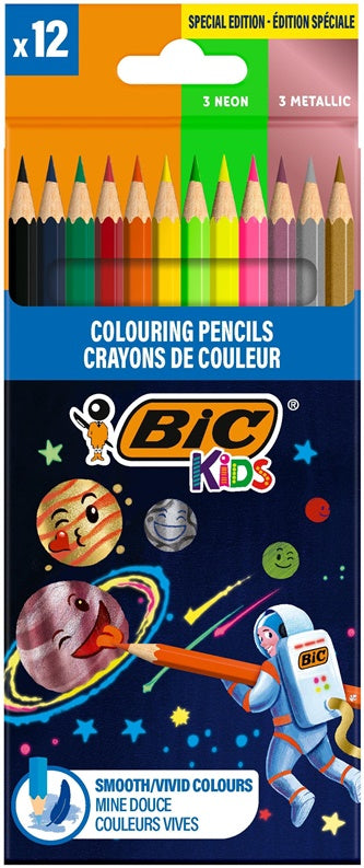 PIEŠTUKAI SPALVOTI BIC COSMO 12SPALVŲ