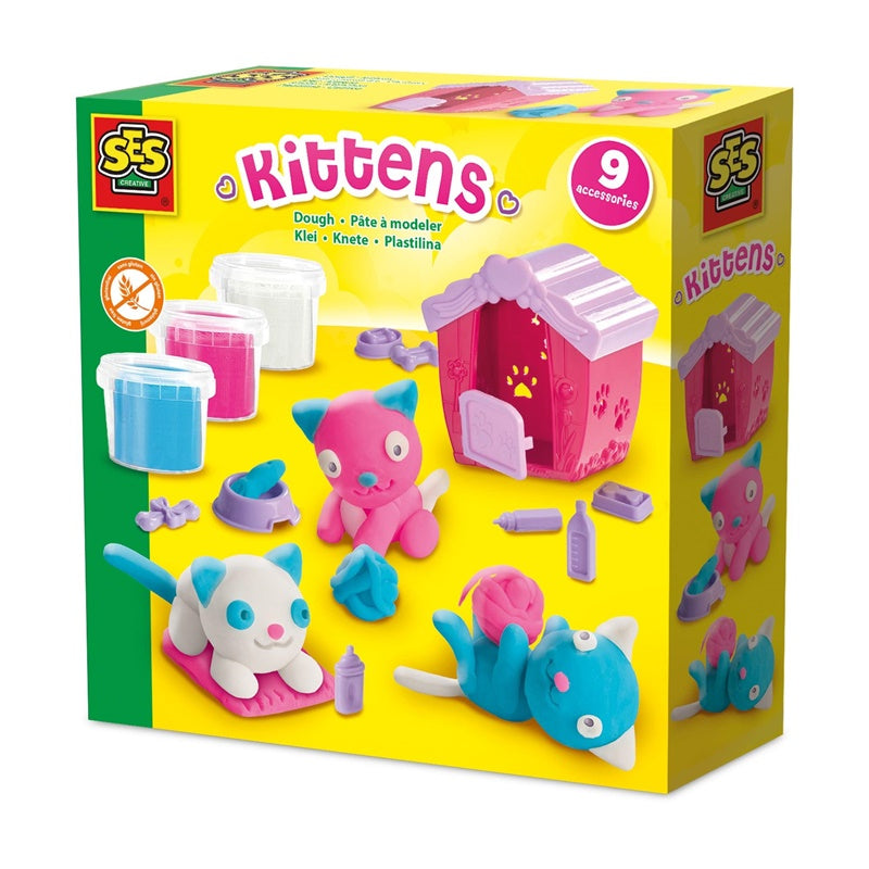 Modelling Clay Set with Tools SES Creative Kittens 00506