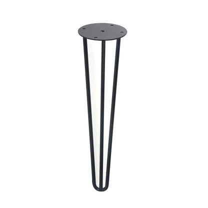 KOJA STALO 400 MM JUODA SMEIGTUKO FORMA