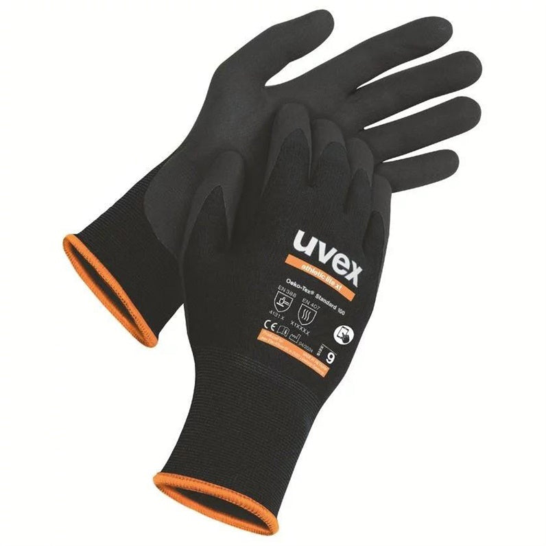 Darbo pirštinės Uvex Athletic Lite Xt, juoda, 9