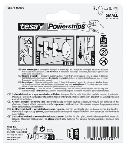 Wieszak na ubrania Tesa tesa 58275, czarny