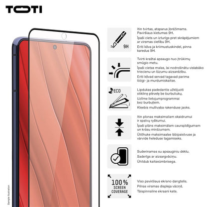Toti Galaxy S24/S25 Phone Screen Protector, 9H