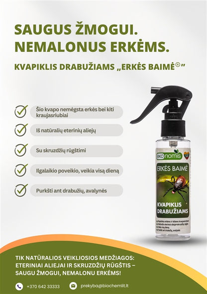 KVAPIKLIS DRABUŽIAMS ERKĖS BAIMĖ 100ML