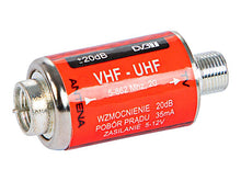 УСИЛИТЕЛЬ ТВ АНТЕННЫ 20DB 12V 77-190