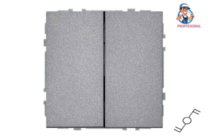 Switch LIREGUS MODERN, 2-gang, matt black