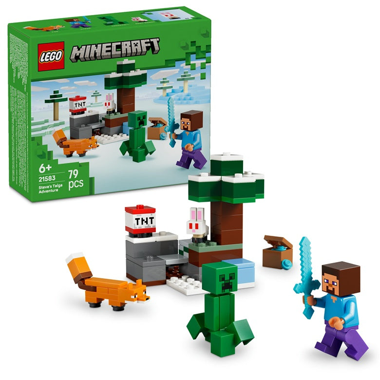 LEGO® Minecraft Steve's Taiga Adventure 21583 Building Kit