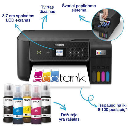 Daugiafunkcis spausdintuvas Epson ECOTANK L3280, spalvotas